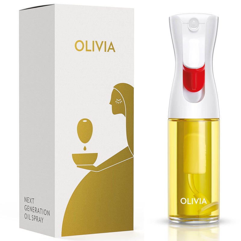 FLAIROSOL OLIVIA. The Original, Advanced Oil Sprayer for Cooking, Salad Dressings and More, Continuous Spray with Portion Control, Trusted by Chefs. Patented Technology. (Glass Bottle, 130ml/4.4 oz) - Image 1