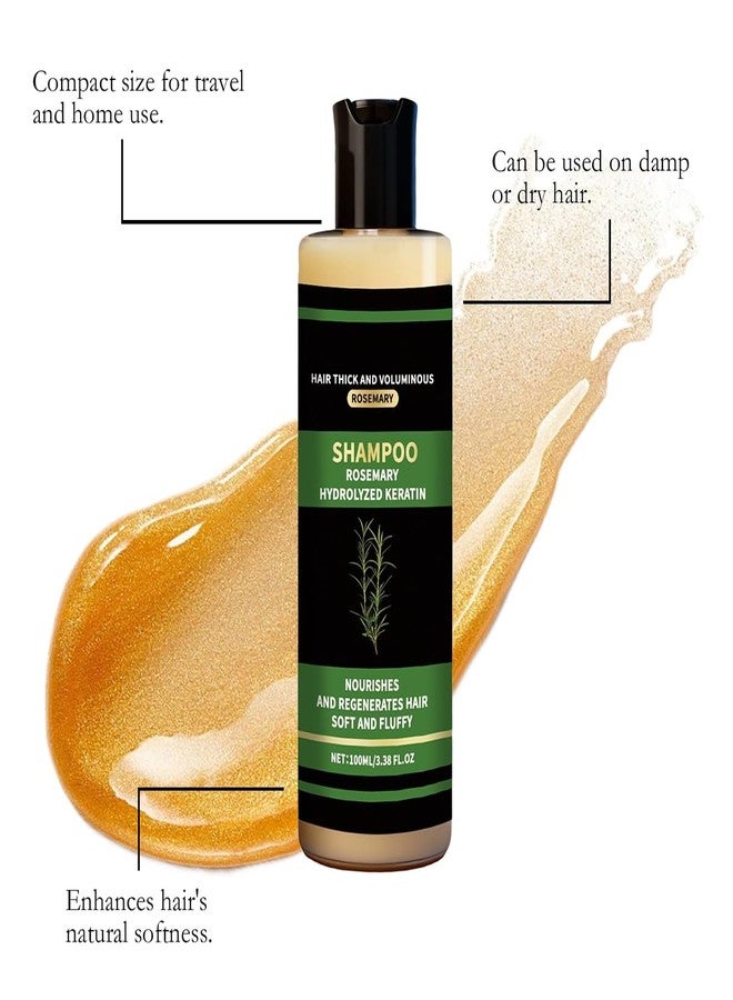 THUIOP 1Pcs Rosemary Hair Growth Shampoo, Rosemary Hydrolyzed Keratin Shampoo for Thinning Hair, Nourishes and Regenerates Hair for Women and Men.100ML - Image 5