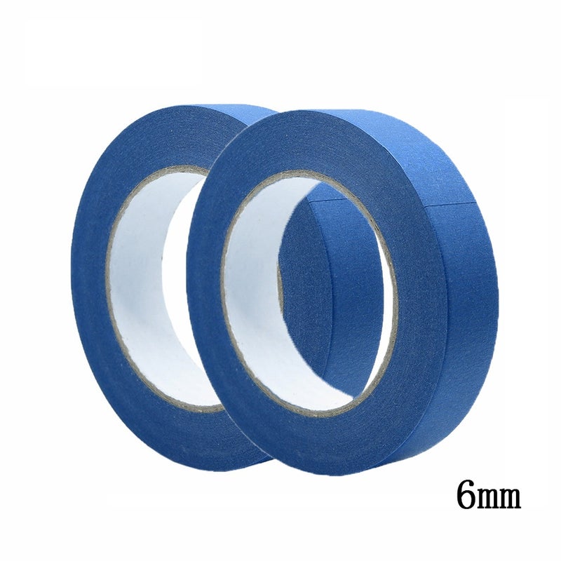 2 Pieces Blue Painter's Tape 2 Inch Wide Removable Masking Tape for House Decoration, 3D Printer, Calligraphy and Painting