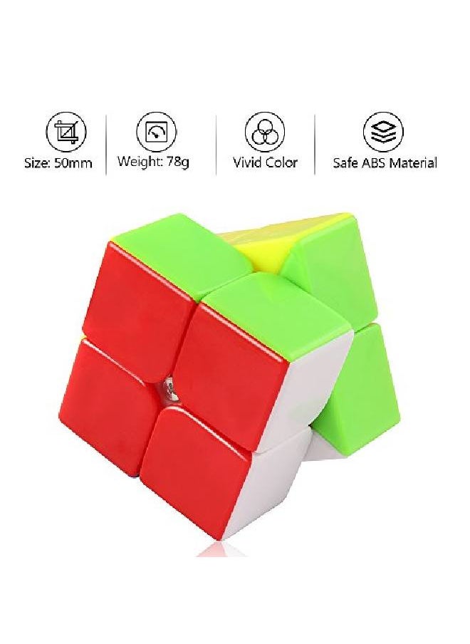 D-FantiX - Dfantix Cyclone Boys 2X2 Speed Cube Stickerless 2 By 2 Magic Cube Puzzles Toys 50Mm - Image 1