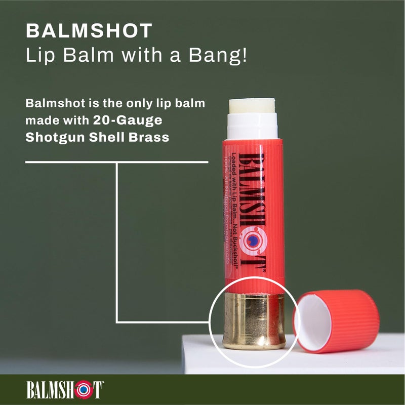 BALMSHOT Two Pack of 100% All Natural Pomegranate Lip Balm - Image 4