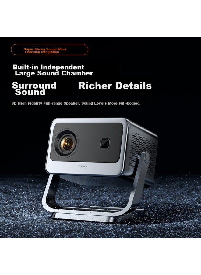 Konka C2pro Home Projector With Gimbal, High-definition Portable Home Theater, Bedroom Projector - Image 4