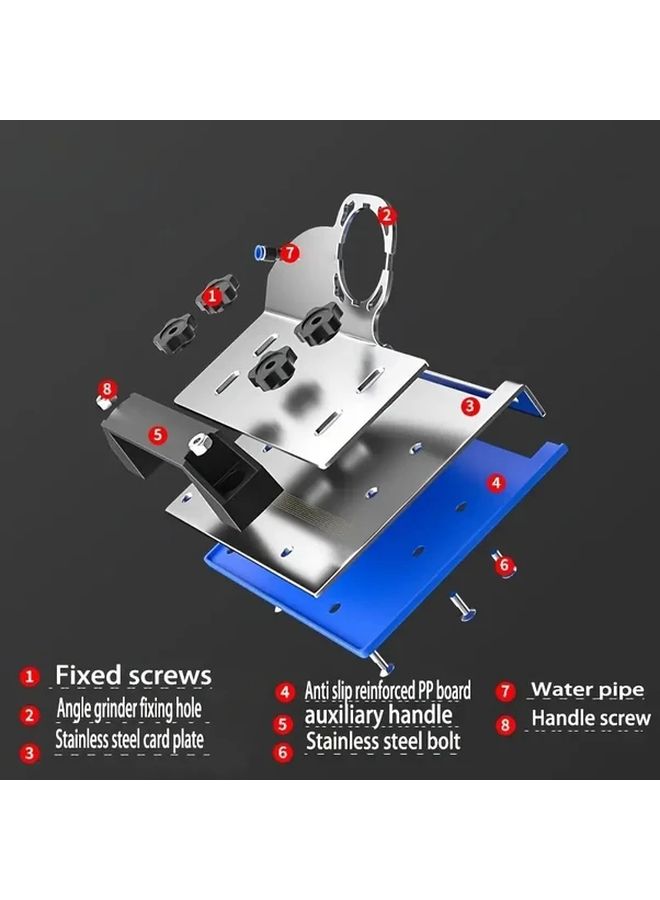 Stainless Steel 45 Degree Portable Beveling Tool For 100 Type Angle For Ceramic Tile And Woodworking Blue - Image 2