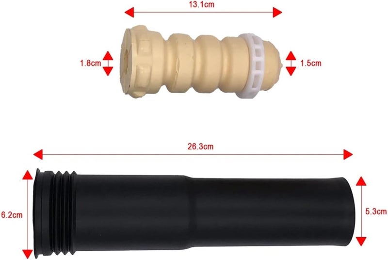 Wivplex Car Rear Shock Absorber Buffer Rubber Boot Set - Image 2