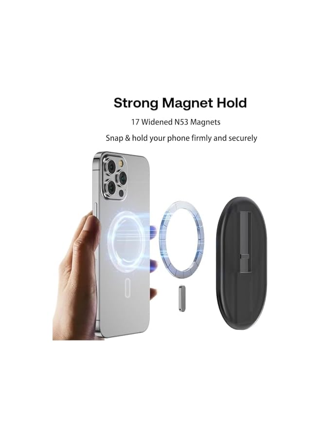 Green Tiger Magnetic Phone Grip, for MagSafe Phone Grip with Finger Strap, Magnetic Finger Phone Ring, Compatible with MagSafe Accessories Only for iPhone 15/14/13/12 - Image 5