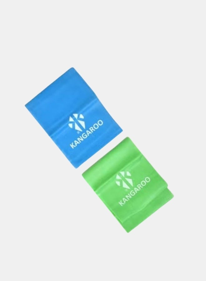 كانجرو مجموعة أربطة مقاومة للتمدد وأربطة للتمارين الرياضية لليوجا والباليه والبيلاتس - Image 1