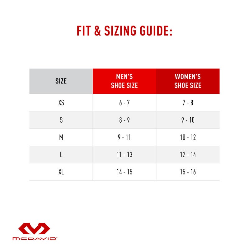 McDavid Ankle Support With Strap (Black, Large) - Image 3