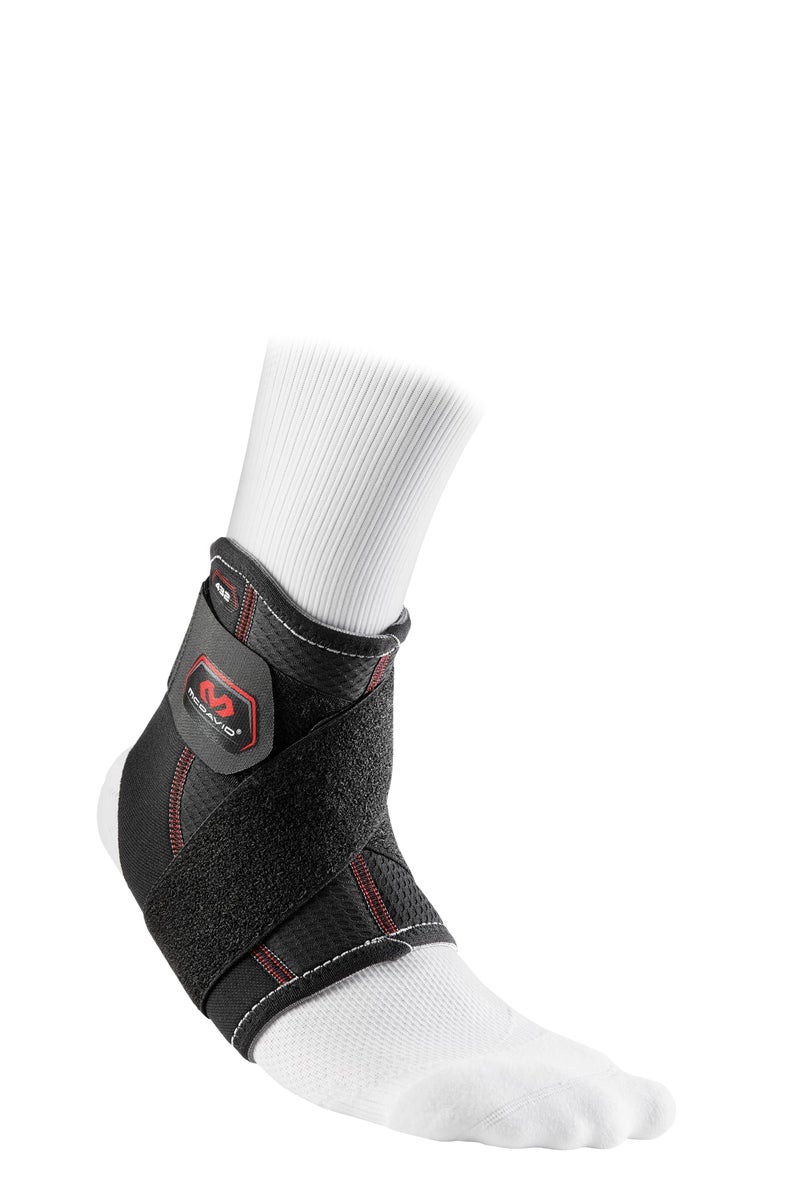McDavid Ankle Support With Strap (Black, Large) - Image 1