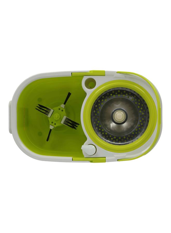 HONEY BEE Spin Flat Mop Bucket Kit Green and White - Image 2