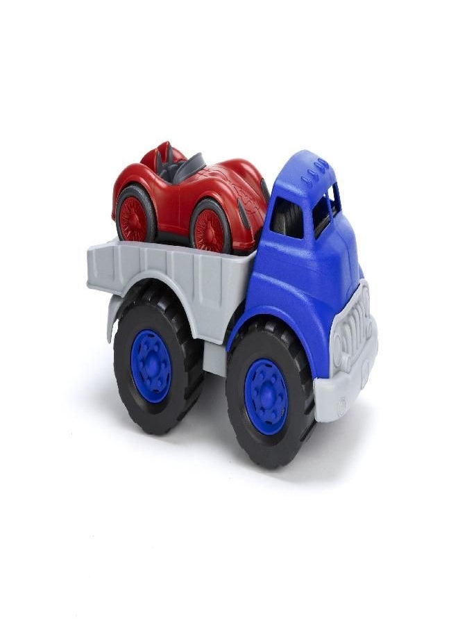 Green Toys Green Toys Flatbed with Racecar/ CB2  - Image 1