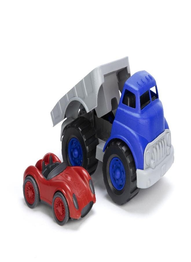 Green Toys Green Toys Flatbed with Racecar/ CB2  - Image 3