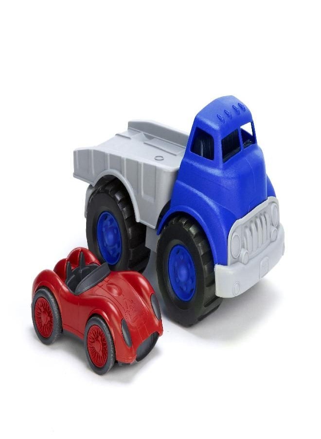 Green Toys Green Toys Flatbed with Racecar/ CB2  - Image 2