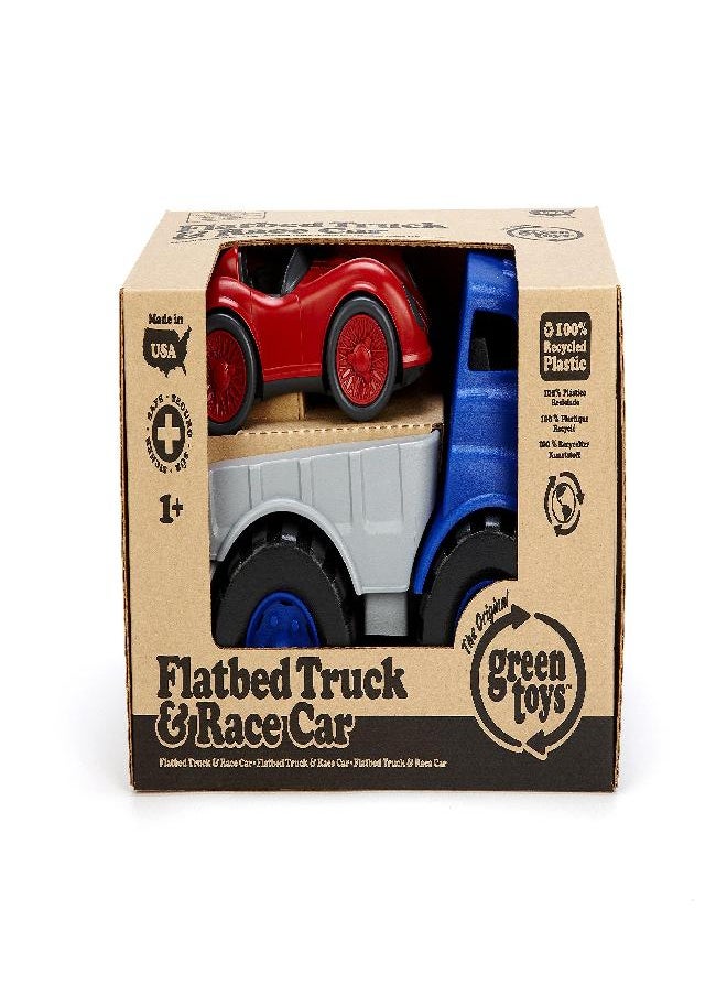 Green Toys Green Toys Flatbed with Racecar/ CB2  - Image 4