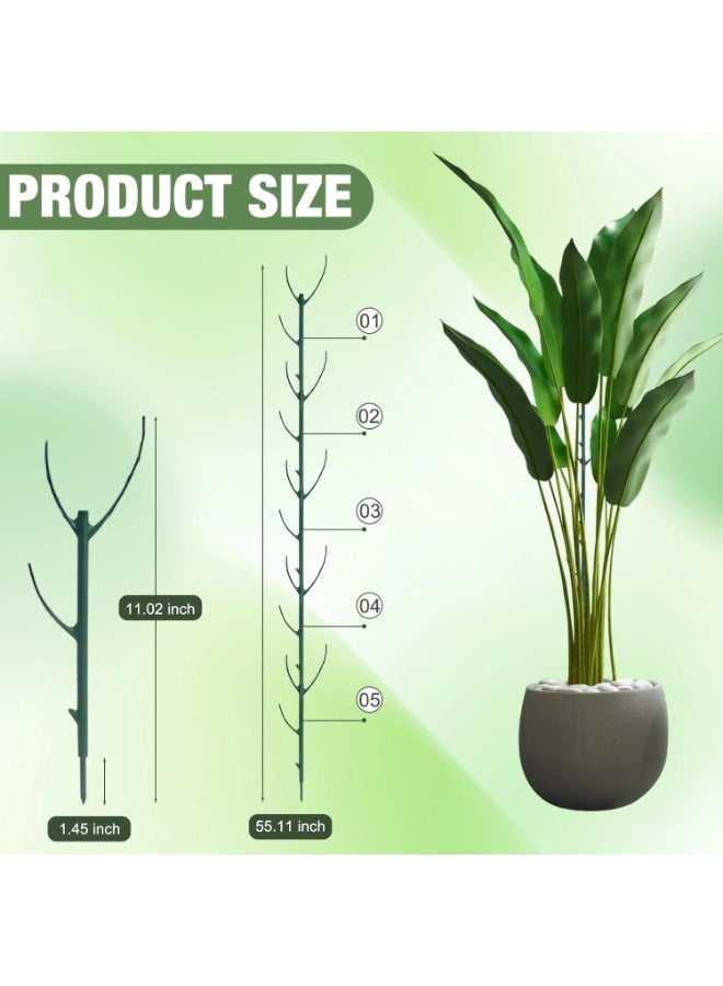 HOMESTAR Stackable Plant Support, Garden Stakes for Climing Plants Stem Support, Plant Sticks for Outdoor Potted Plants, Pothos, Vine, Flower Use (5pcs) - Image 3
