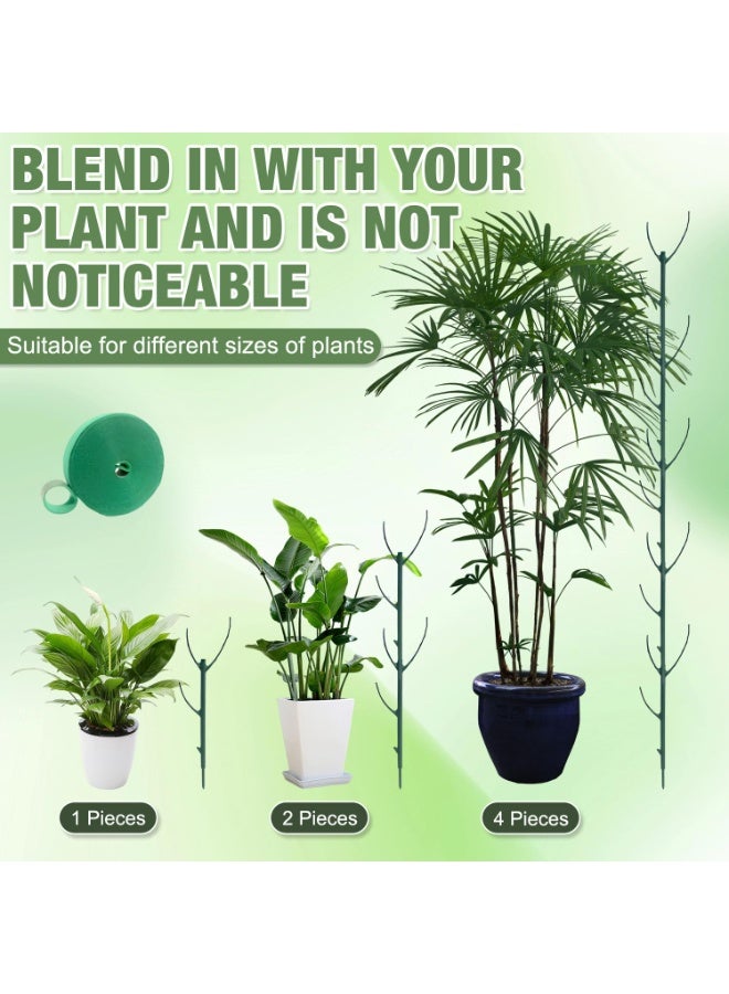 HOMESTAR Stackable Plant Support, Garden Stakes for Climing Plants Stem Support, Plant Sticks for Outdoor Potted Plants, Pothos, Vine, Flower Use (5pcs) - Image 2