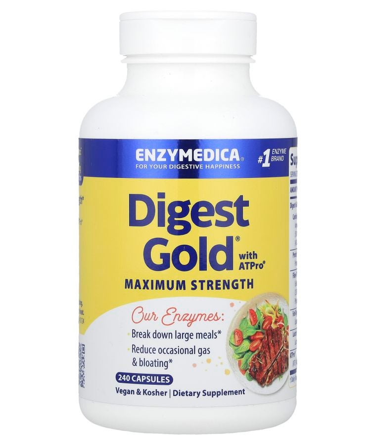 ENZYMEDICA Digest Gold® with ATPro® Maximum Strength 240 Capsules