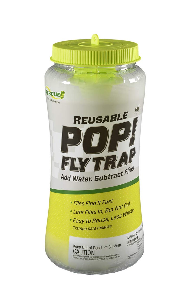 RESCUE فخ الذباب RESCUE! POP! - فخ ذباب كبير قابل لإعادة الاستخدام للاستخدام الخارجي - Image 1