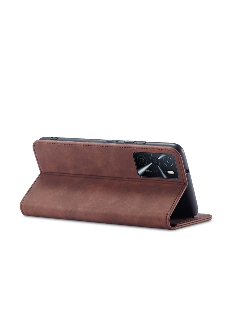 suitable For OPPO Solid Color Flip Shockproof Phone Case - Image 2