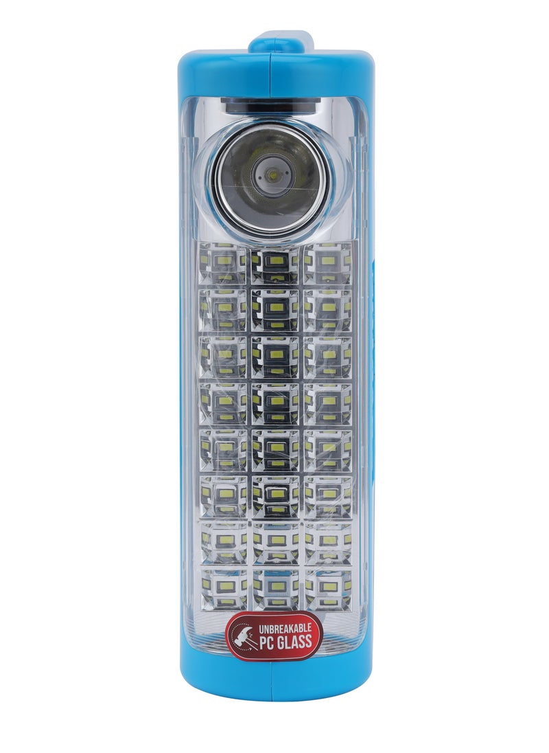 كريبتون - فانوس طوارئ قابل للشحن من كريبتون- KNE5185| تصميم موفر للطاقة، فائق السطوع ويعمل لمدة 100 ساعة| تصميم مدمج ومحمول وخفيف الوزن مع وقت تشغيل طويل| يتضمن شعلة 3 واط - Image 1