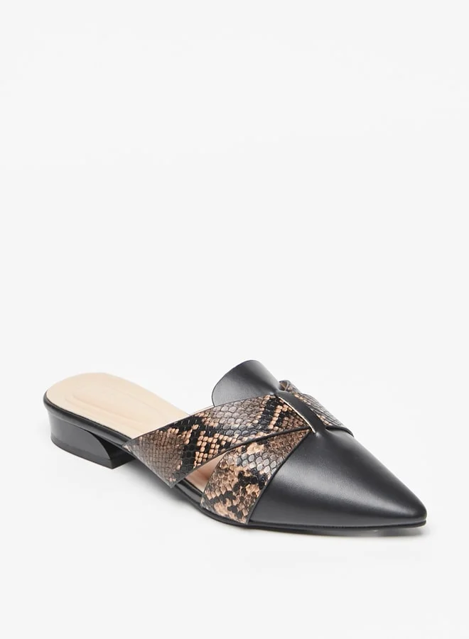سيليست Women's Slip-On Flat Mules