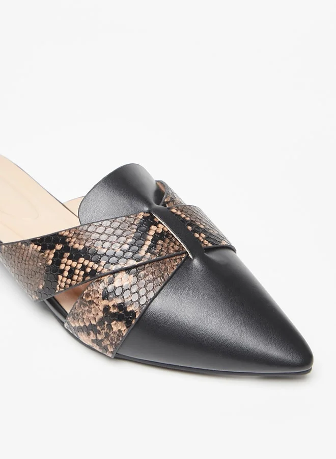 سيليست Women's Slip-On Flat Mules