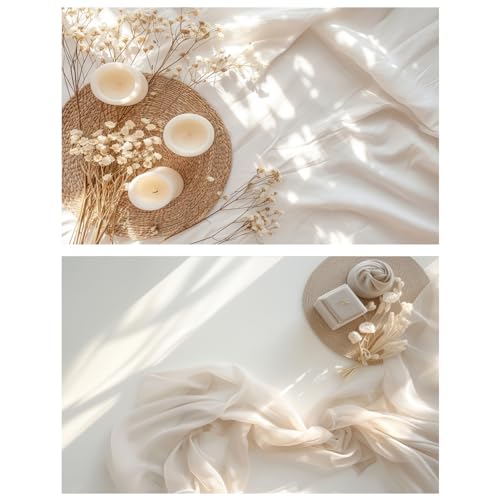 HomeArt Sheet 2 in 1 Product Photography Backdrop 3D Flat Lay Tabletop Double-Sided 20x29 Photo Background PVC Wrinkle Free for Small Products Food, Cosmetics Shoot (Combo 20) - Image 1