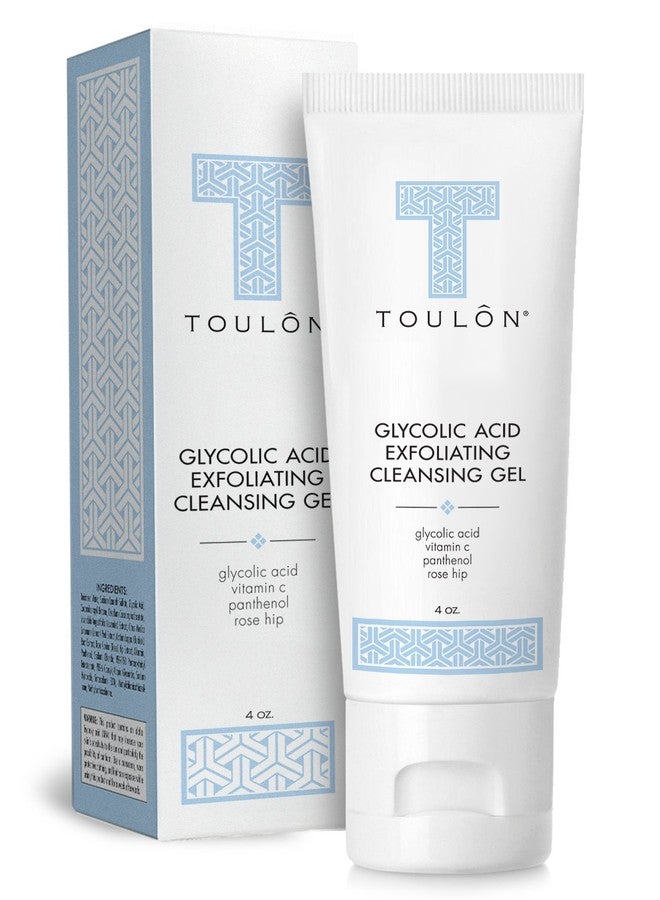 TOULON Glycolic Acid Facial Cleanser: Alpha Hydroxy Face Wash with AHA, Vitamin C & Rose Hip to Exfoliate Dry, Sensitive Skin for Women & Men - Image 1
