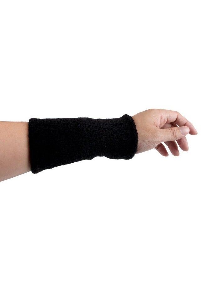 GOGO 12Pcs 6 Inch Wrist Sweatband Wristbands For Football Basketball Running Black - Image 5