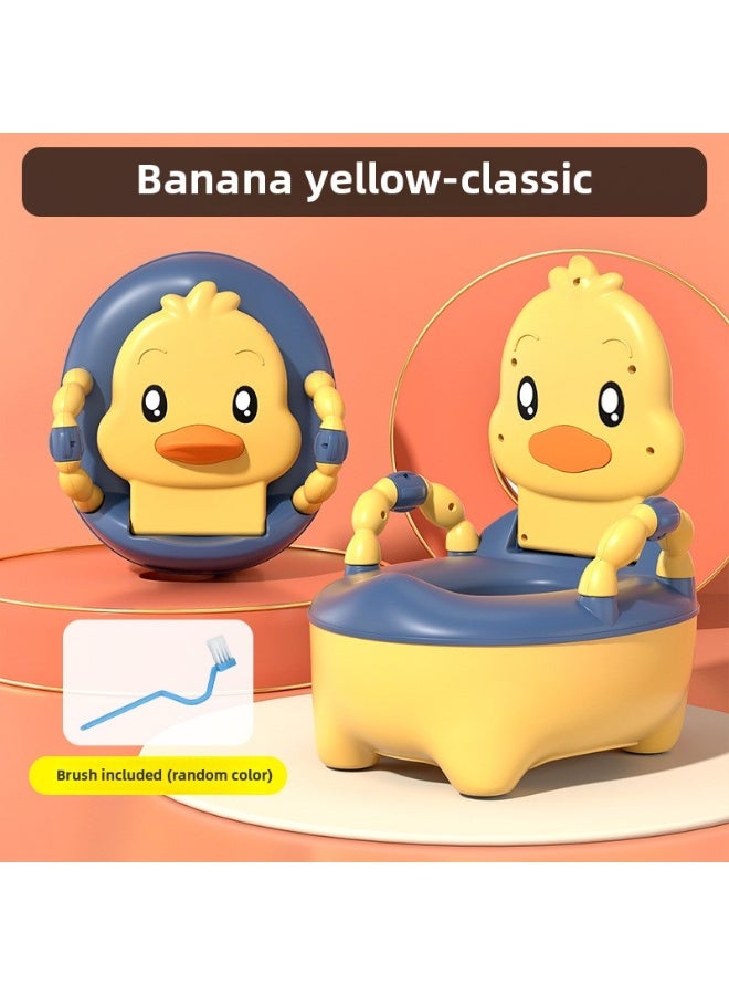 ORiTi Children'S Toilet Seat, Toilet For Little Boys, Girls, Babies, Infants And Young Children, Specialized Training Toilet, Household Toilet Bowl, Urine Bucket, Urine Basin - Yellow - Image 1