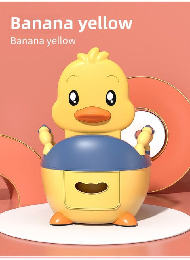 ORiTi Children'S Toilet Seat, Toilet For Little Boys, Girls, Babies, Infants And Young Children, Specialized Training Toilet, Household Toilet Bowl, Urine Bucket, Urine Basin - Yellow - Image 3