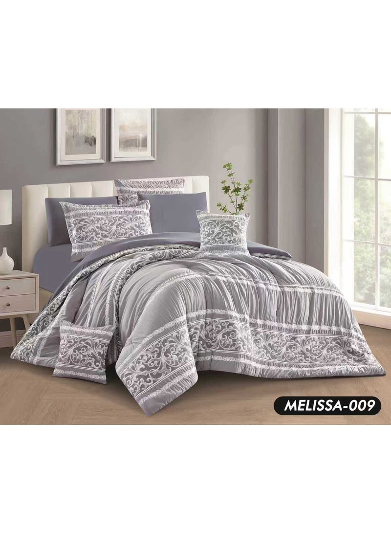Double bed sheet set, 8 pieces, summer jacquard