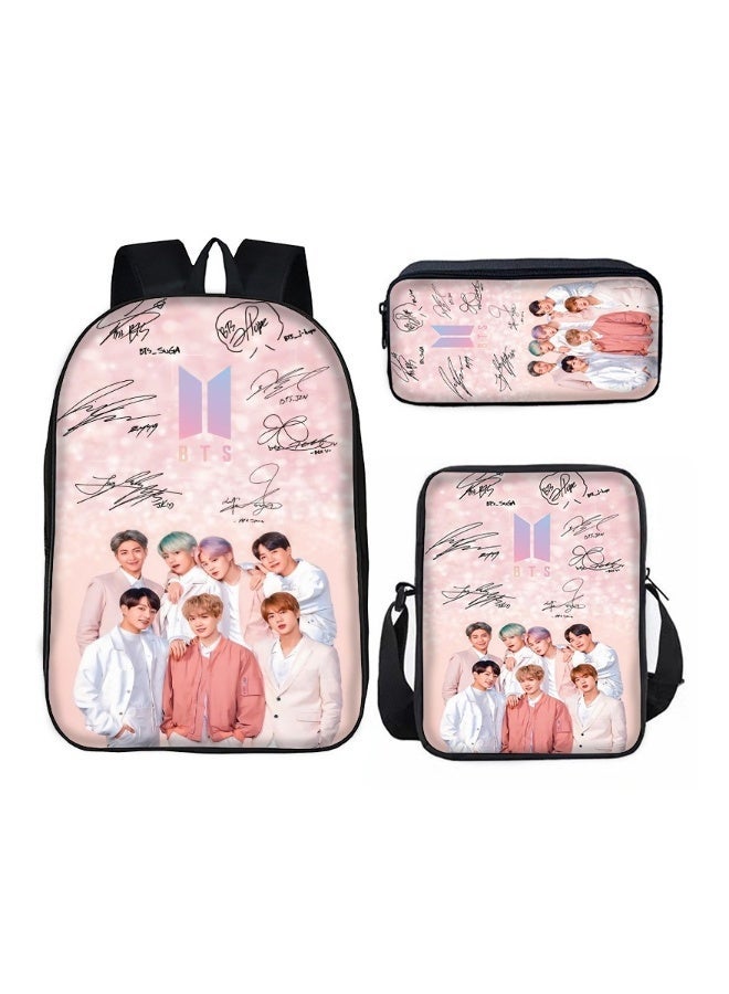 3-In-1 BTS Series Printed School Backpack 