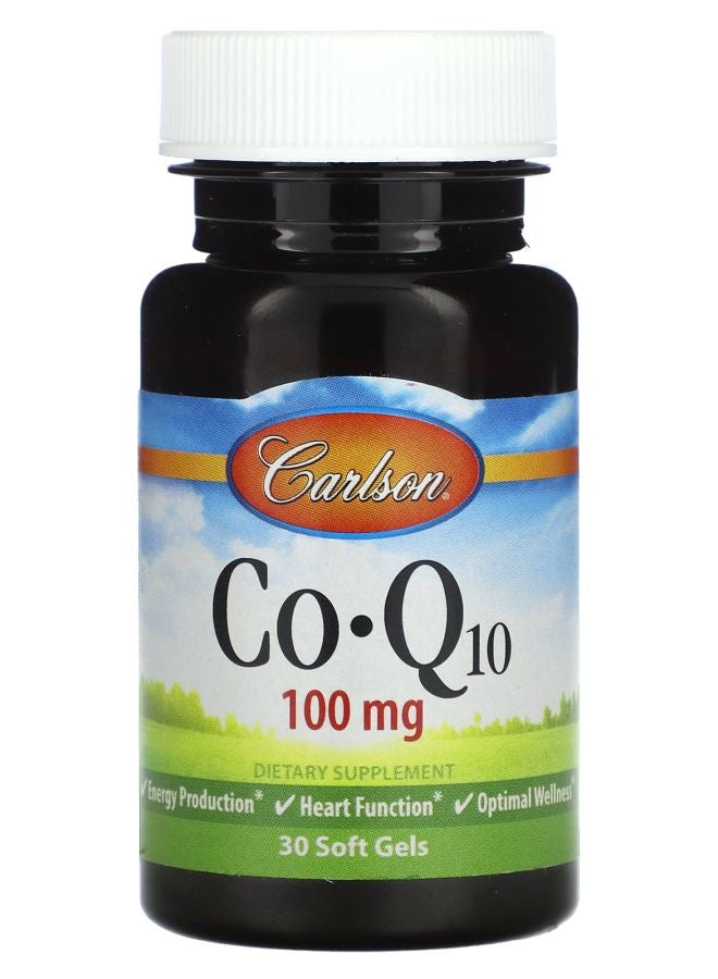 Carlson Co-Q10 100 mg 30 Soft Gels - Image 1