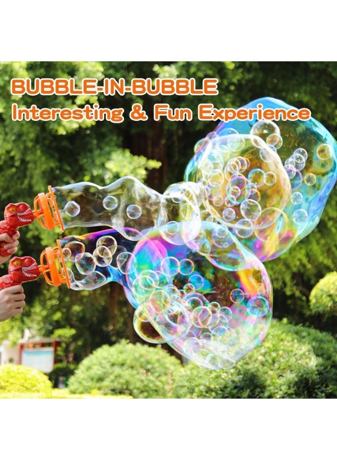 NEXORA SR Dinosaur Bubble Machine for Kids 3-6 Years Old, Bubble Maker Toy Gun for Boys Girls, Dino Bubble Blower Party Favor Gift for Toddlers - Image 4