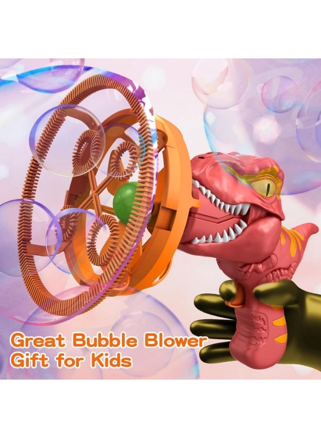 NEXORA SR Dinosaur Bubble Machine for Kids 3-6 Years Old, Bubble Maker Toy Gun for Boys Girls, Dino Bubble Blower Party Favor Gift for Toddlers - Image 3