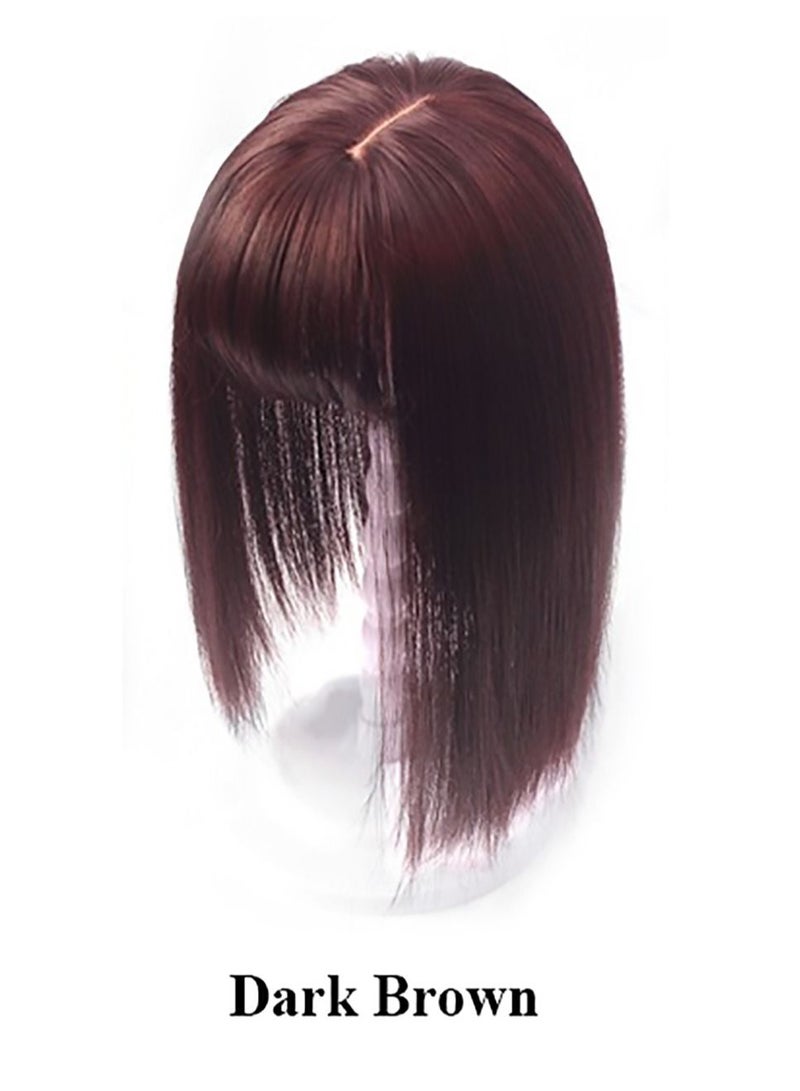 إستيل غطاء شعر للسيدة مزود بألياف مقاومة للحرارة ، قطعة شعر ، تغطي شعرًا أكثر بياضًا ، تزيد من حجم الشعر ، مظهر طبيعي بني غامق - Image 1