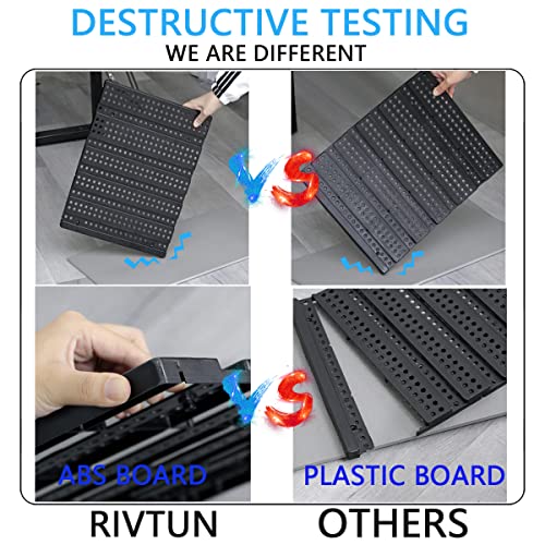 RIVTUN Wall Mounted Storage Bins Parts Rack 4 Colors Garage Plastic Shop Tool Organizer, ABS Plastic Garage Rack, Screw Storage 30 Bins - Image 3