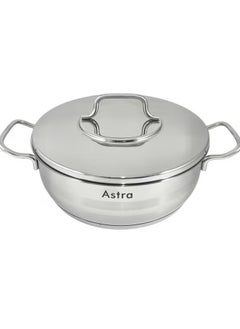 Homemaker ASTRA Premium 6.8L Low Casserole Pot – 28x11 cm | High-Quality Turkish Cookware for Roasting, Braising & Even Cooking | Induction & Dishwasher Safe  - Image 3