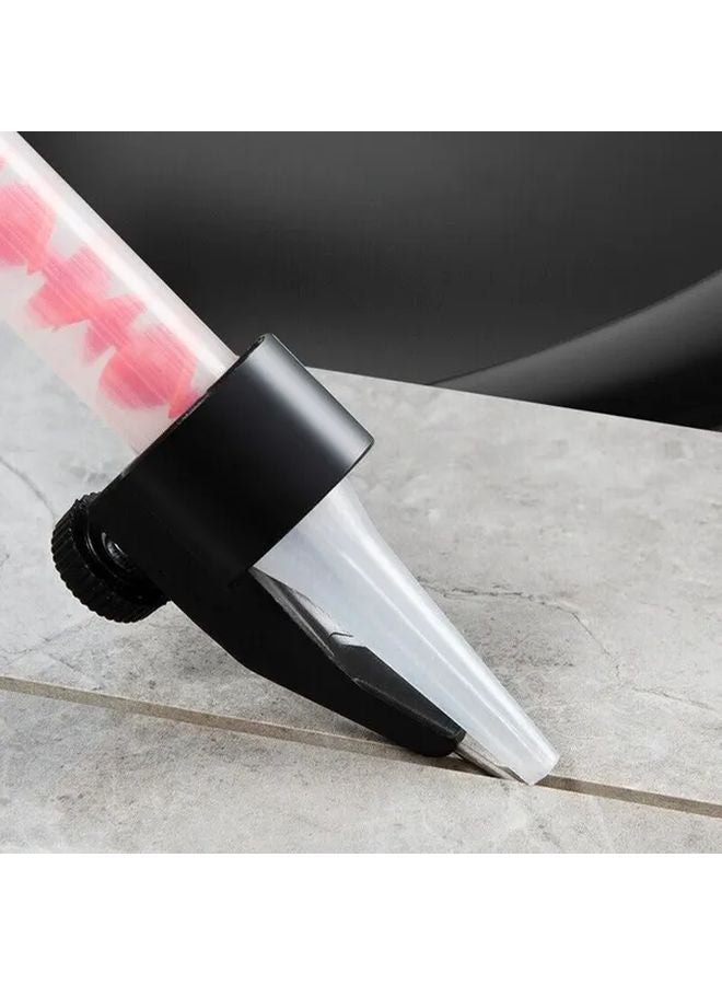 Black Plastic Tile Grout Caulking Nozzle Applicator Precision Sealant Guide Tool - Image 2
