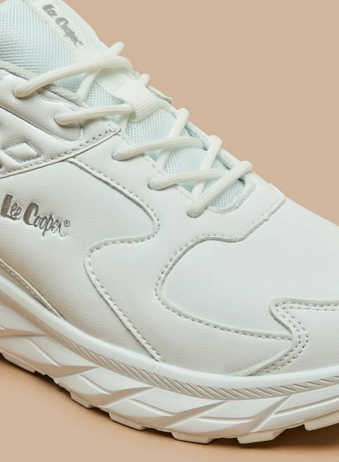 Lee Cooper Men's Monotone Lace-Up Low Ankle Sneakers
