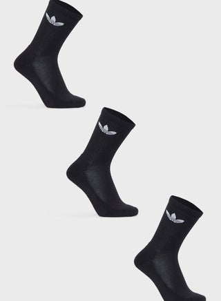 3 Pack Trefoil Cushion Crew Socks - pzsku/Z8480E94409C13E90F11EZ/45/1746748312/3b855bd9-d56f-4688-bd3c-c466c82ed950