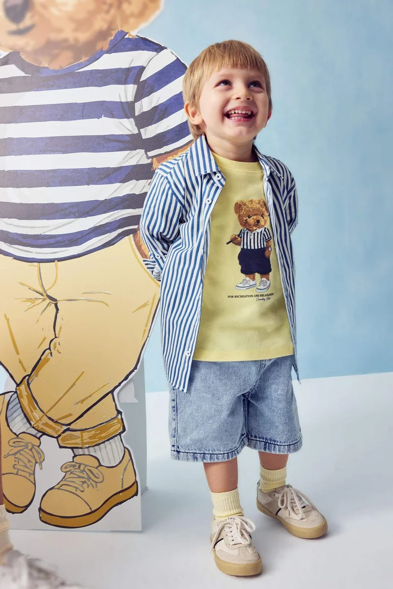 DeFacto Baby Boy Regular Fit Denim Shorts