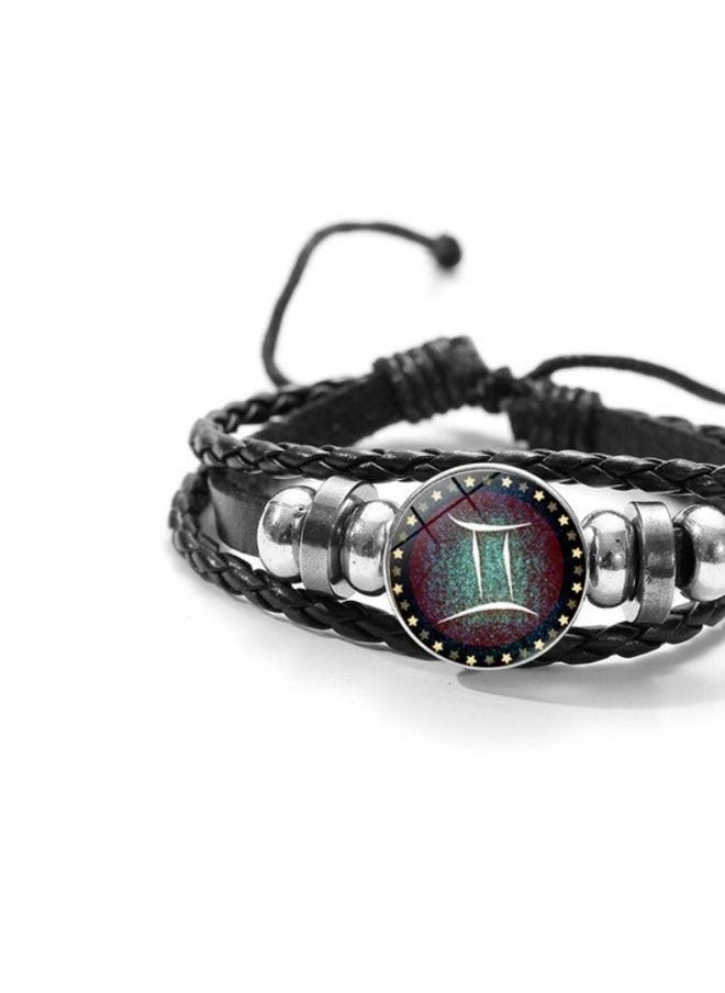 5esha - Twelve Constellations Gemstone Retro Handmade Bracelet - Image 1