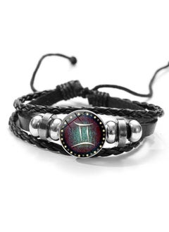 Twelve Constellations Gemstone Retro Handmade Bracelet