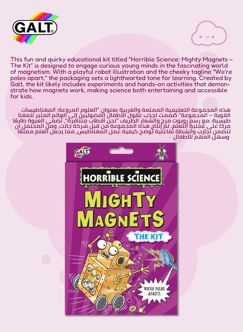 Galt Toys Mighty Magnets Kit | Explore Magnetism | Build Rolling Robot | STEM Learning | For Ages 6+ | Fun Science Kit | Create Levitating Tricks | 20 x 5 x 23 cm - Image 5