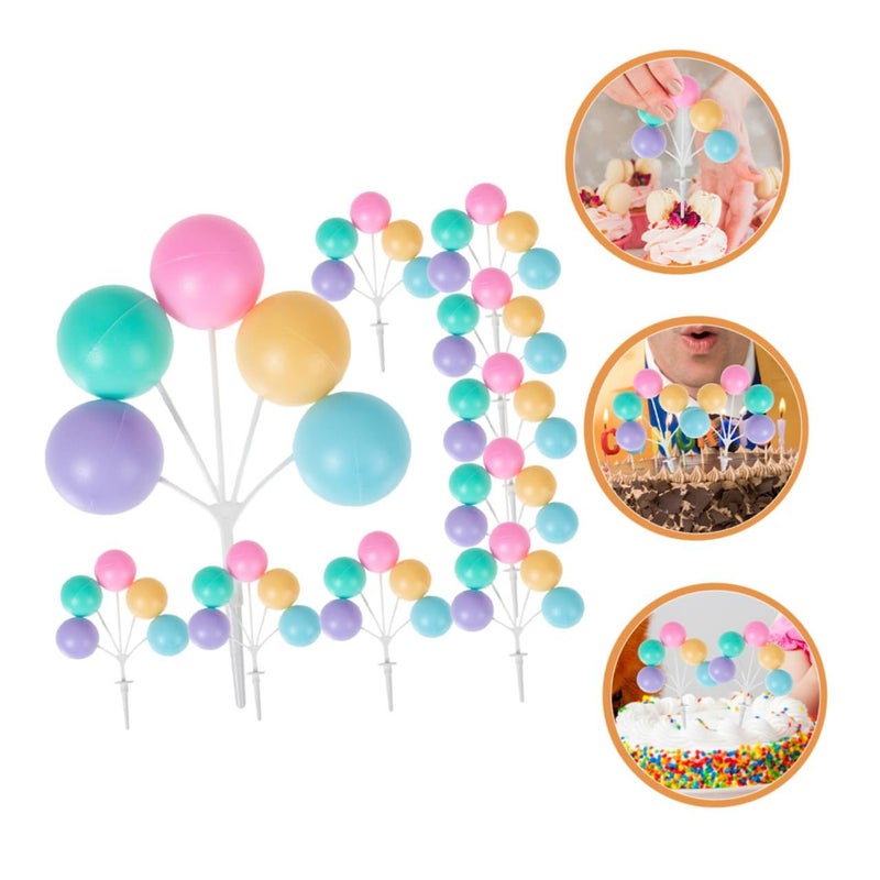 Macaron Color Balloon Cupcake Toppers 10pcs Lightweight Party Decoration For Wedding Birthday - Image 4