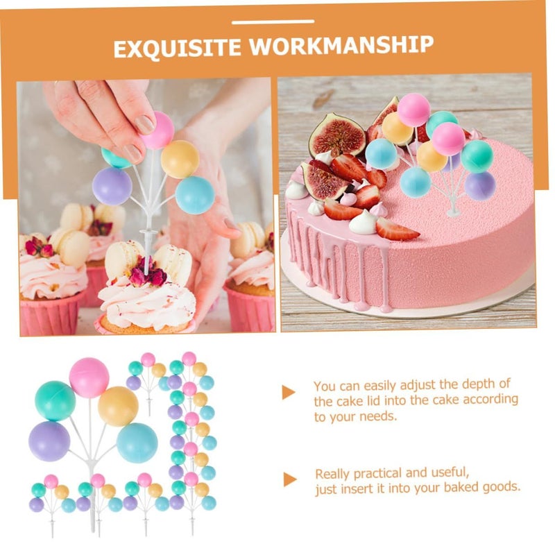 Macaron Color Balloon Cupcake Toppers 10pcs Lightweight Party Decoration For Wedding Birthday - Image 3