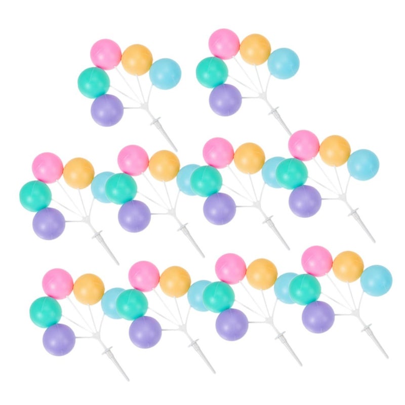 Macaron Color Balloon Cupcake Toppers 10pcs Lightweight Party Decoration For Wedding Birthday - Image 2