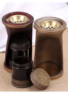 Damanhoor Charcoal Incense Bakhoor Burner Set 3pcs Oud Frankincense Resin Incense Burner For Yoga Spa Aromatherapy Office Home Decor Wedding Gift Birthday Gift Study Room Masjid  - Image 2