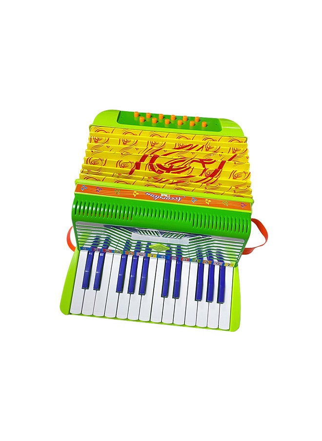 Generic Mini 24-key 12-bass Accordion ABS Material with Buckle Musical Instrument  - Image 1
